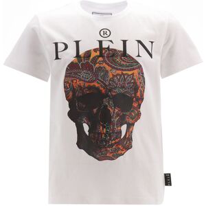 Philipp Plein T-Shirt - Hvid M. Print - Philipp Plein - 12 År (152) - T-Shirt