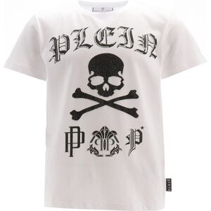 Philipp Plein T-Shirt - Hvid M. Sort/similisten - Philipp Plein - 10 År (140) - T-Shirt