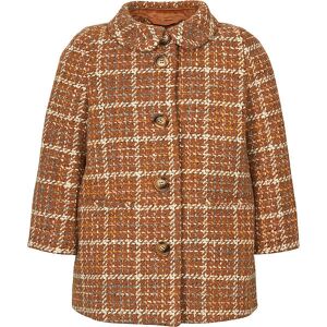 Marmar Frakke - Polyester/uld - Olive - Caramel Check - Marmar - 2-3 År (92-98) - Vinterjakke