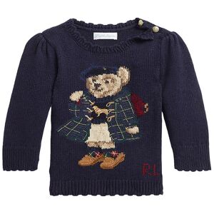 Polo Ralph Lauren Bluse - Strik - Navy M. Bamse - Polo Ralph Lauren - 2 År (92) - Bluse