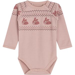 Hust And Claire Body L/æ - Uld/bambus - Basti - Shade Rose - Hust And Claire - 3 År (98) - Body L/æ