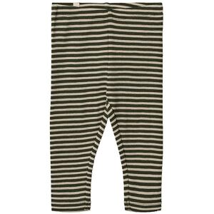 Wheat Leggings - Uld - Green Stripe - 1 År (80) - Wheat Leggings