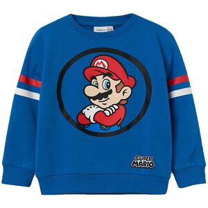Name It Sweatshirt - Nmmalstair Mario - Imperial Blue - Name It - 1½ År (86) - Sweatshirt