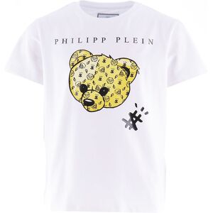 Philipp Plein T-Shirt - Hvid/gul M. Bamse - Philipp Plein - 12 År (152) - T-Shirt