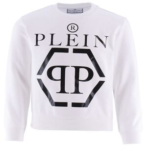 Philipp Plein Sweatshirt - Hvid M. Sort - Philipp Plein - 10 År (140) - Sweatshirt