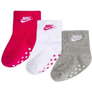 Nike Strømper - 3-Pak - Rush Pink/hvid/gråmeleret - Nike - 16/17 - Strømper