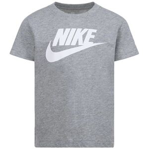 Nike T-Shirt - Gråmeleret M. Hvid - Nike - 7 År (122) - T-Shirt