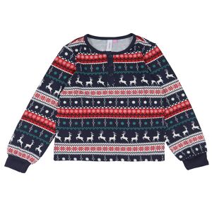 Vero Moda Girl Bluse - Vmxmas - Navy Blazer/reindeer - Vero Moda Girl - 9-10 År (134-140) - Bluse