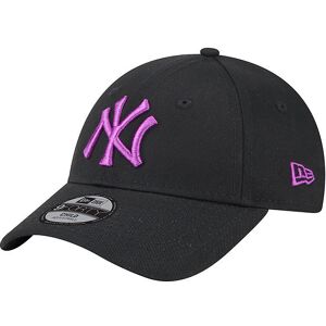 New Era Kasket - 9forty - New York Yankees - Sort/lilla - New Era - 12-16 År (152-176) - Kasket