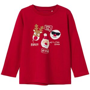 Name It Bluse - Nmmrex - Jester Red M. Julemotiver - 3 År (98) - Name It Bluse