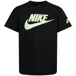 Nike T-Shirt - Sort M. Lime/hvid - Nike - 7 År (122) - T-Shirt