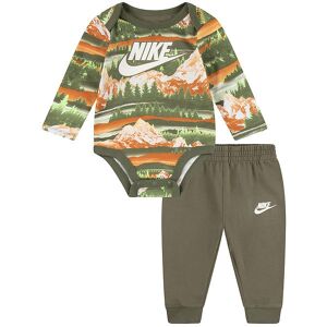 Nike Sæt - Sweatpants Body L/æ - Medium Olive/orange - Nike - 1 Mdr - Body L/æ