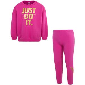 Nike Sæt - Leggings/sweatshirt - Fireberry - Nike - 5 År (110) - Leggings