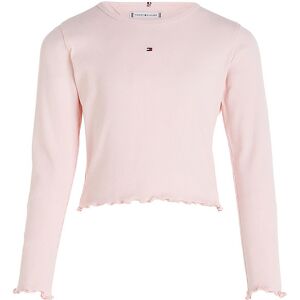 Tommy Hilfiger Bluse - Essential Rib - Whimsy Pink - Tommy Hilfiger - 3 År (98) - Bluse