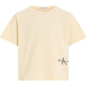 Klein T-Shirt - Monogram Off Placed - Vanilla - 14 År (164) - Calvin Klein T-Shirt