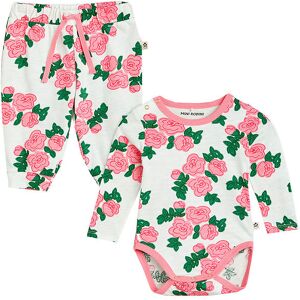 Mini Rodini Sæt - Body/bukser - Roses - Pink - Mini Rodini - 56/62 - Body L/æ