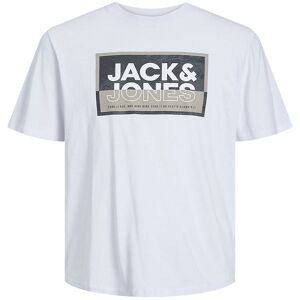 Jack & Jones T-Shirt - Jcologan - Hvid - Jack & Jones - 8 År (128) - T-Shirt