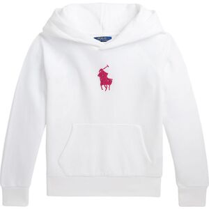 Polo Ralph Lauren Hættetrøje - Hvid M. Pink - Polo Ralph Lauren - 8-10 År (128-140) - Hættetrøje