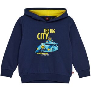 City Hættetrøje - Lwscout 109 - Dark Navy M. Gul - Lego® Wear - 3 År (98) - Hættetrøje