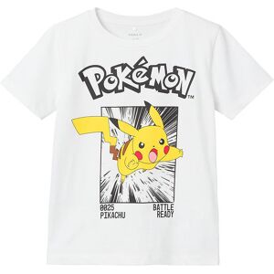 Name It T-Shirt - Nkmnoisi Pokemon - Noos - Bright White - Name It - 9-10 År (134-140) - T-Shirt