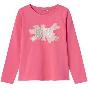 Name It Bluse - Nkfveen - Camellia Rose M. Glitter - Name It - 7-8 År (122-128) - Bluse