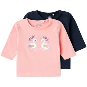 Name It Bluse - Nbfvubie - 2-Pak - Murex Shell M. Glitter - Name It - 1½ År (86) - Bluse