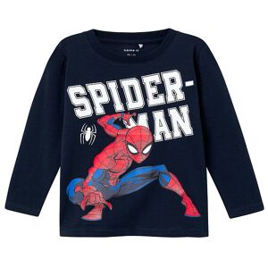 Name It Bluse - Nmmnaza Spiderman - Noos - Dark Sapphire - Name It - 2 År (92) - Bluse