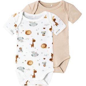 Name It Body K/æ - Noos - Nbnbody - 2 Pak - Bright White - Name It - 3 År (98) - Body K/æ