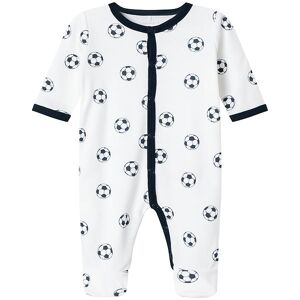 Name It Natdragt - Noos - Nbmnightsuit - Bright White M. Fodbold - Name It - 3 År (98) - Natdragt