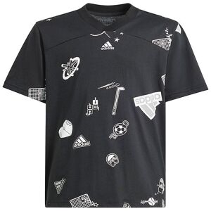 Adidas Performance T-Shirt - J Bluv T - Sort/hvid - 14 År (164) - Adidas Performance T-Shirt