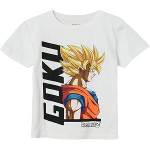 Name It T-Shirt - Nkmniallan Dragonball - Bright White M. Print - Name It - 11-12 År (146-152) - T-Shirt