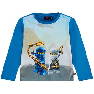 Ninjago Bluse - Lwtano - Blå M. Print - Lego® Wear - 10 År (140) - Bluse