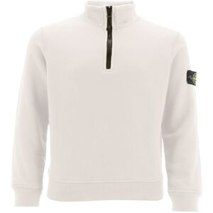 Stone Island Sweatshirt M. Lynlås - Hvid - Stone Island - 8 År (128) - Sweatshirt