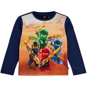 Ninjago Bluse - Lwtano - Dark Navy M. Print - Lego® Wear - 8 År (128) - Bluse