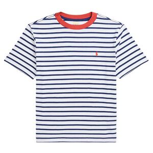 Polo Ralph Lauren T-Shirt - Hvid/navystribet M. Rød - Polo Ralph Lauren - 14-16 År (164-176) - T-Shirt