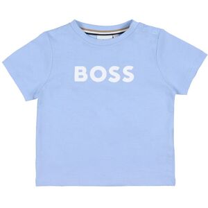 T-Shirt - Lyseblå M. Hvid - Boss - 3 År (98) - T-Shirt