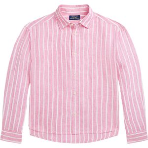 Polo Ralph Lauren Skjorte - Lismore - Hør - Pink/hvidstribet - Polo Ralph Lauren - 14 År (164) - Skjorte