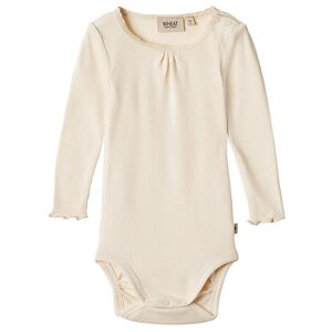 Wheat Body L/æ - Rib - Lotta - Cream - Wheat - 1 År (80) - Body L/æ