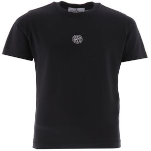 Stone Island T-Shirt - Sort M. Hvid - Stone Island - 14 År (164) - T-Shirt