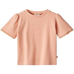 Wheat T-Shirt - Rib - Iris - Soft Coral - Wheat - 3 År (98) - T-Shirt