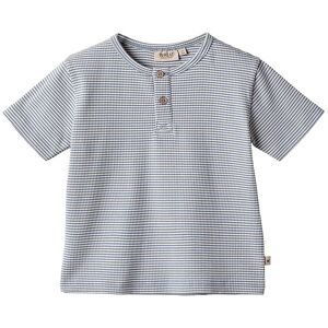 Wheat T-Shirt - Rib - Lumi - Blue Stripe - Wheat - 3 År (98) - T-Shirt