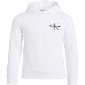 Klein Hættetrøje - Small Monogram - Bright White - Calvin Klein - 14 År (164) - Hættetrøje