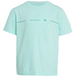 Klein T-Shirt - Minimalistic Inst. - Blue Tint - Calvin Klein - 14 År (164) - T-Shirt