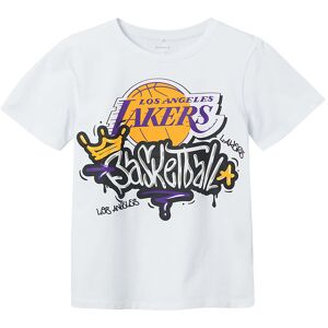 Nba T-Shirt - Nkmjamie - Bright White - Name It - 9-10 År (134-140) - T-Shirt