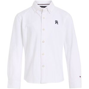 Tommy Hilfiger Skjorte - Monogram Stretch - Hvid - Tommy Hilfiger - 6 År (116) - Skjorte