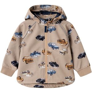 Name It Softshelljakke M. Fleece - Nmmalfa - Savannah Tan M. Bil - Name It - 5 År (110) - Softshell