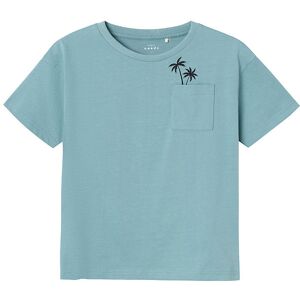 Name It T-Shirt - Nkmvilian - Mineral Blue - Name It - 7-8 År (122-128) - T-Shirt