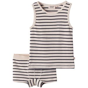 Wheat Undertøj - Lui - Navy Stripe - 3 År (98) - Wheat Undertøj