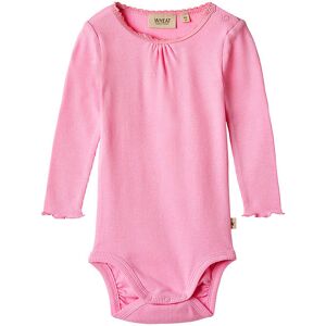 Wheat Body L/æ - Rib - Lotta - Pink - Wheat - 1 År (80) - Body L/æ