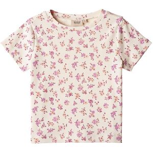 Wheat T-Shirt - Manna - Shell Flowers - Wheat - 5 År (110) - T-Shirt